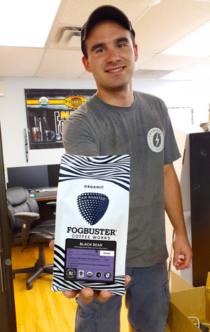 Fogbuster Coffee Works, Air-Roasted, Dark Roast Coffee,