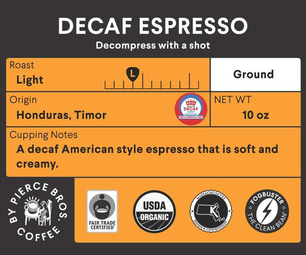 Decaf Espresso - FOGBUSTER® Coffee