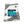 Load image into Gallery viewer, A 12 oz bag of Fogbuster® Coffee Works Moka Java, a fruity medium roast ground coffee from Ethiopia and Sumatra, featuring a black and white striped design, blue label with product details, and QR code.