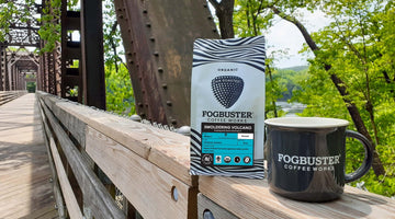 Smoldering Volcano (medium roast coffee) - Editorial from Food & Beverage Magazine August 2024 - FOGBUSTER® Coffee