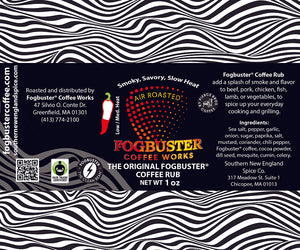 Fogbuster. Fogbuster Coffee. Fogbuster Coffee Works. Air Roasted. Air Roasted Coffee. Coffee Spice Rub. Spice Rub. Gourmet. Foodie. Foodies. Fogbuster Rub. I love to cook. Great Seasoning. Delicious Spices. Massachusetts. Family owned. Pierce Brothers. Pierce Brothers Coffee. Coffee Works. Coffee Roasters. Kitchen Items. Cooking. Chef. 