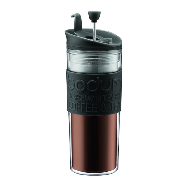 BODUM® - Vacuum Travel Mug & Press - Black - FOGBUSTER® Coffee