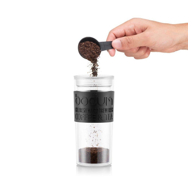 BODUM® - Vacuum Travel Mug & Press - Black - FOGBUSTER® Coffee