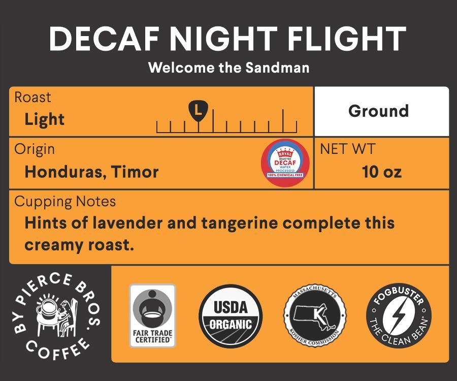 Decaf Night Flight - Water Processed Decaf Coffee – FOGBUSTER® Coffee