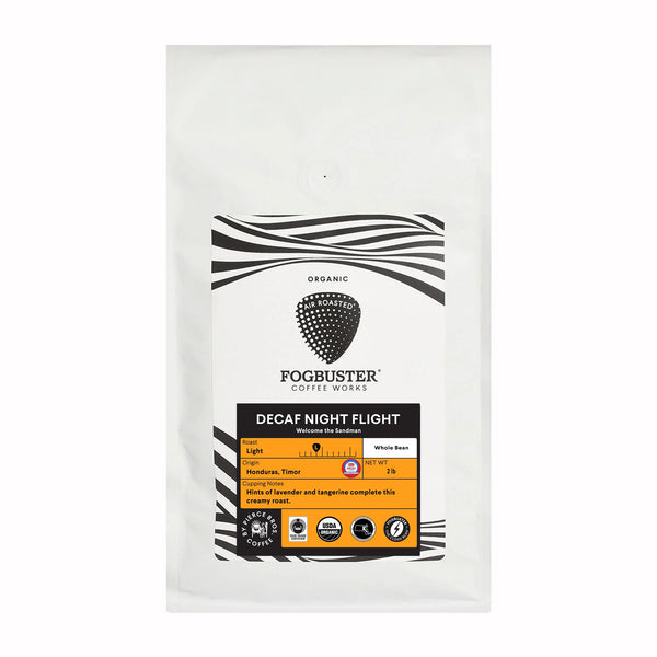 Fundraiser - Decaf Night Flight (medium roast, water processed decaf coffee) (Copy) - FOGBUSTER® Coffee