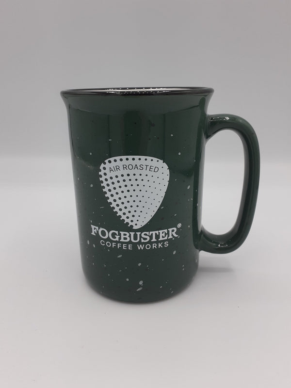 Green Fogbuster Coffee Works Campfire Ceramic Mug - FBCW - FOGBUSTER® Coffee