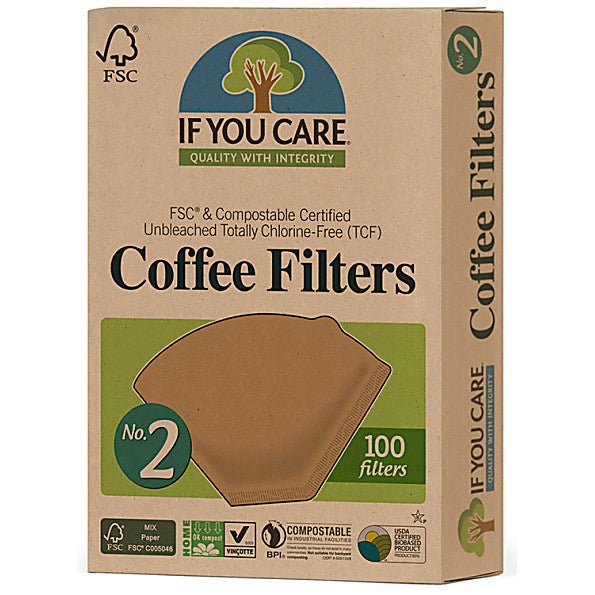 If You Care® - Unbleached - #2 Cone Coffee Filters - FOGBUSTER® Coffee