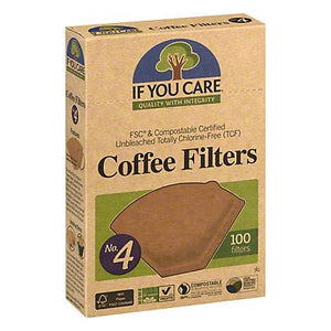 If You Care® - Unbleached - #4 Cone Coffee Filters - FOGBUSTER® Coffee