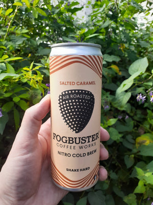 Salted Caramel - Nitro Cold Brew coffee (shelf stable) 12 pack - FOGBUSTER® Coffee