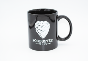 Black, Ceramic, Mug, with White Foguster® Coffee works Logo
