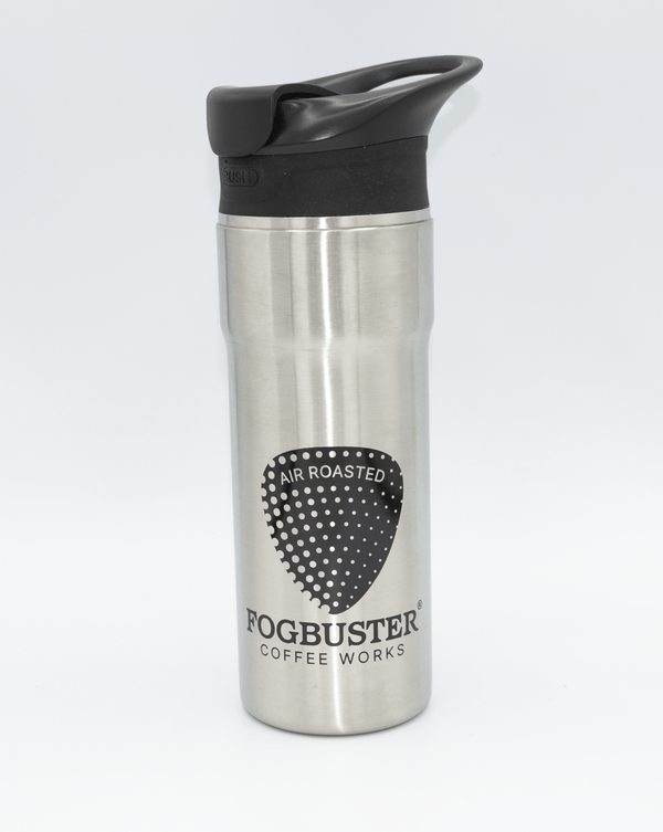Silver Travel Mug - FOGBUSTER® Coffee